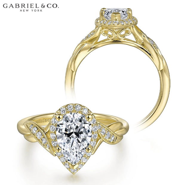 1.19ctw Pear Cut Lab Grown Diamond Ring