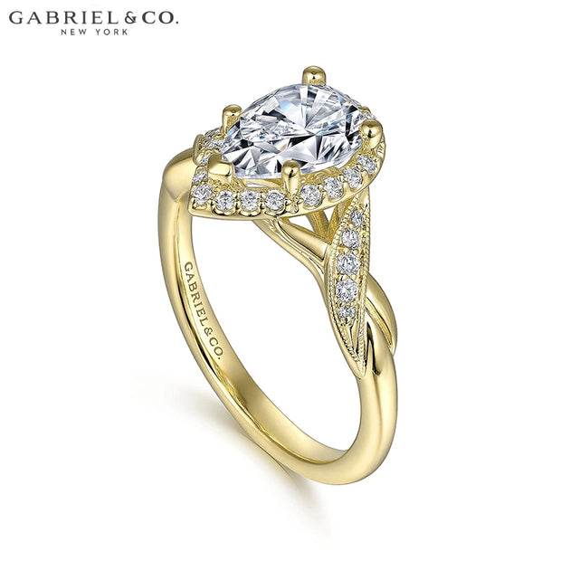 1.19ctw Pear Cut Lab Grown Diamond Ring