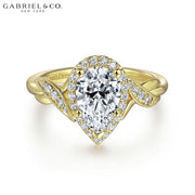 1.19ctw Pear Cut Lab Grown Diamond Ring