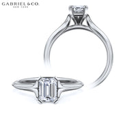 0.75ctr-1.50ctr Emerald Cut Diamond Customizable Ring