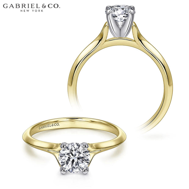 0.75ctr-1.50ctr Round Cut Diamond Customizable Ring