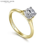 0.75ctr-1.50ctr Round Cut Diamond Customizable Ring