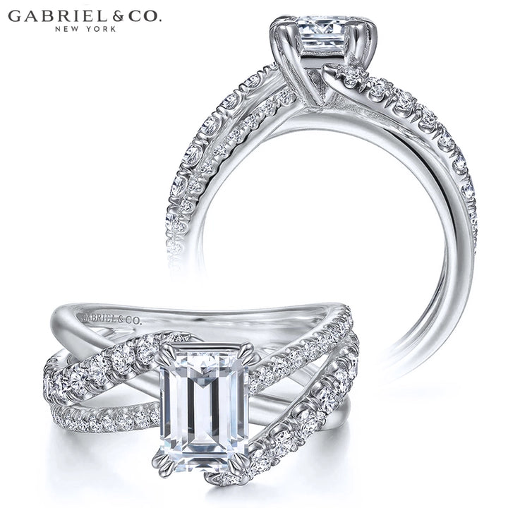 1.25ctr-2.00ctr Emerald Cut Natural Diamond Ring Tailor Made