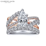 1.50ctr-3.00ctr Pear Cut Diamond Customizable Ring