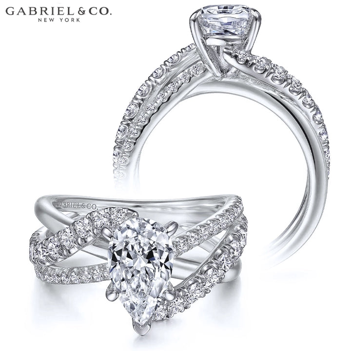 1.25ctr-2.00ctr Pear Cut Natural Diamond Ring Tailor Made