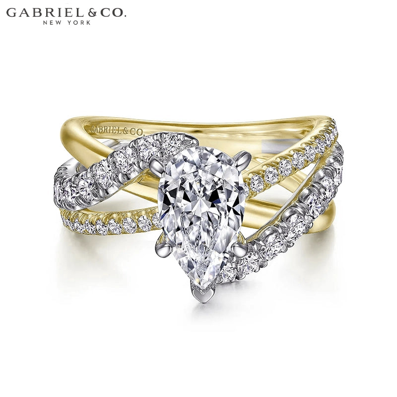 1.25ctr-2.00ctr Pear Cut Natural Diamond Ring Tailor Made