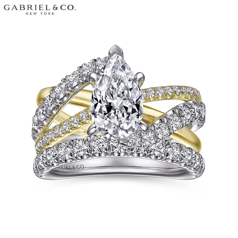 1.25ctr-2.00ctr Pear Cut Natural Diamond Ring Tailor Made
