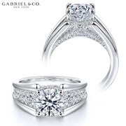 1.50ctr-3.00ctr Round Cut Lab Grown Diamond Ring