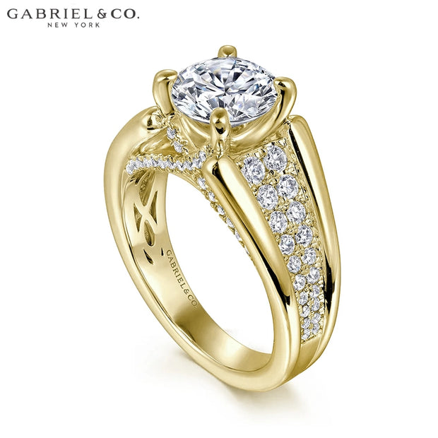 1.50ctr-3.00ctr Round Cut Lab Grown Diamond Ring