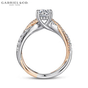 1.00ctr-2.00ctr Round Cut Lab Grown Diamond Ring