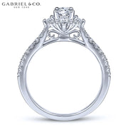 0.80ctw Round Cut Lab Grown Diamond Ring