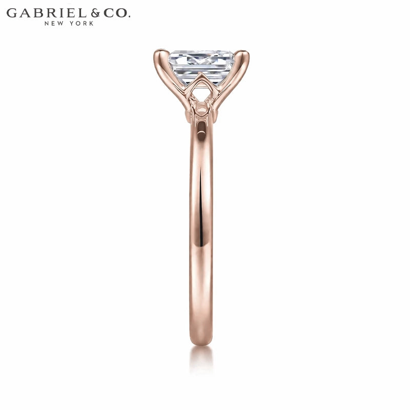 1.00ctr-2.00ctr Emerald Cut Lab Grown Diamond Ring