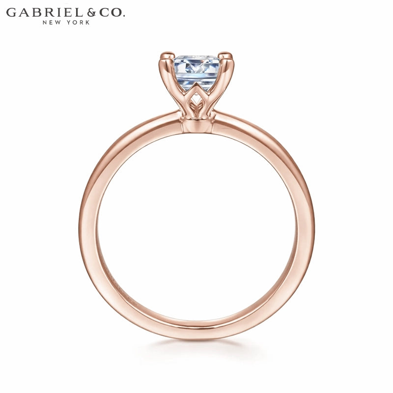 1.00ctr-2.00ctr Emerald Cut Lab Grown Diamond Ring