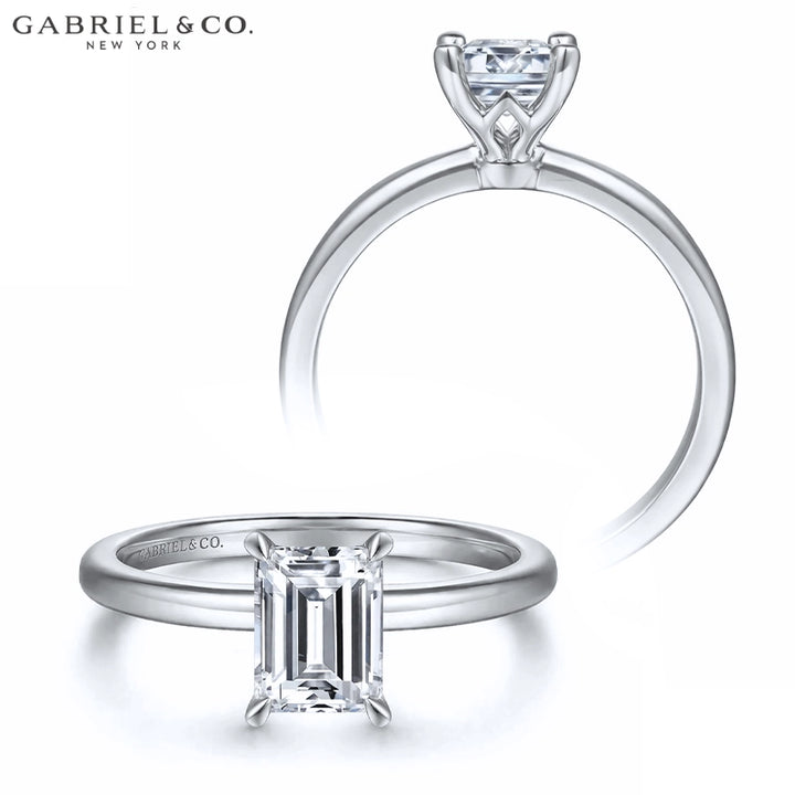1.00ctr-2.00ctr Emerald Cut Lab Grown Diamond Ring Tailor Made