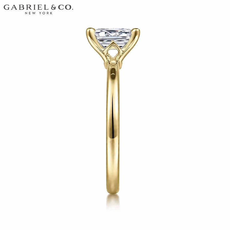 1.00ctr-2.00ctr Emerald Cut Lab Grown Diamond Ring