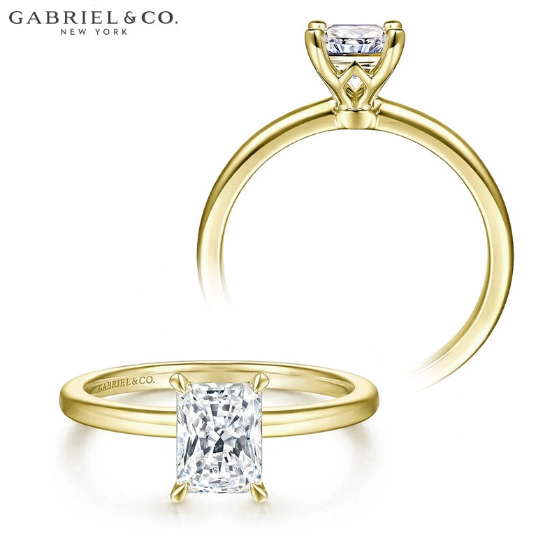 1.00ctr-2.00ctr Radiant Cut Lab Grown Diamond Ring