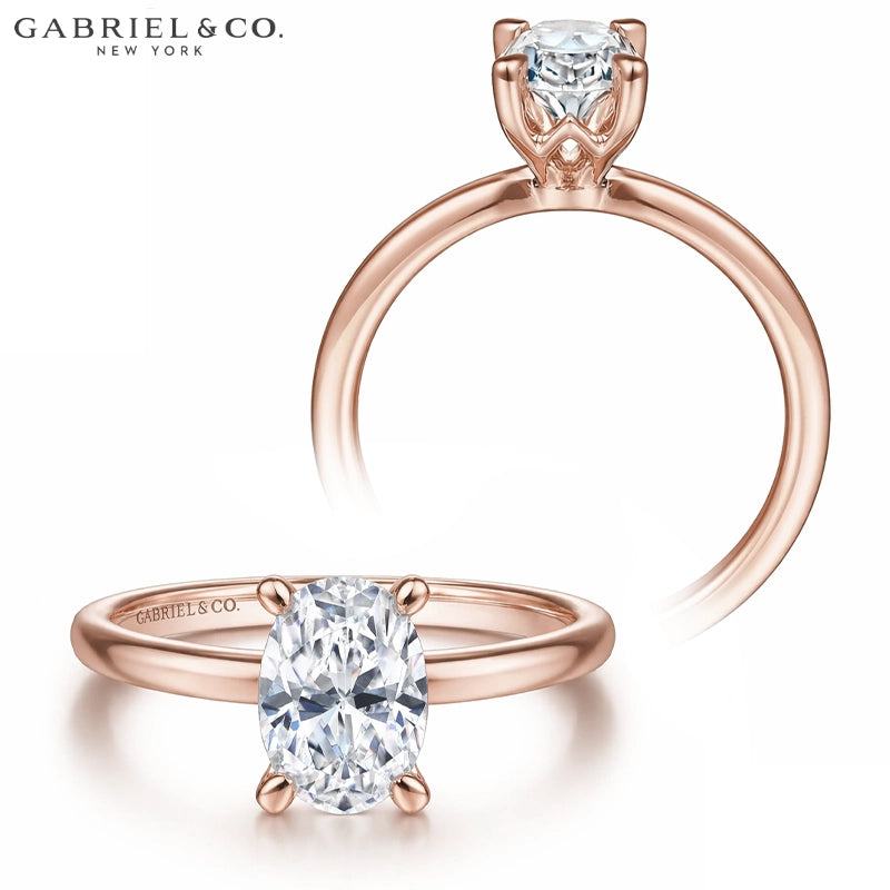 1.00ctr-2.00ctr Oval Cut Lab Grown Diamond Ring Tailor Made