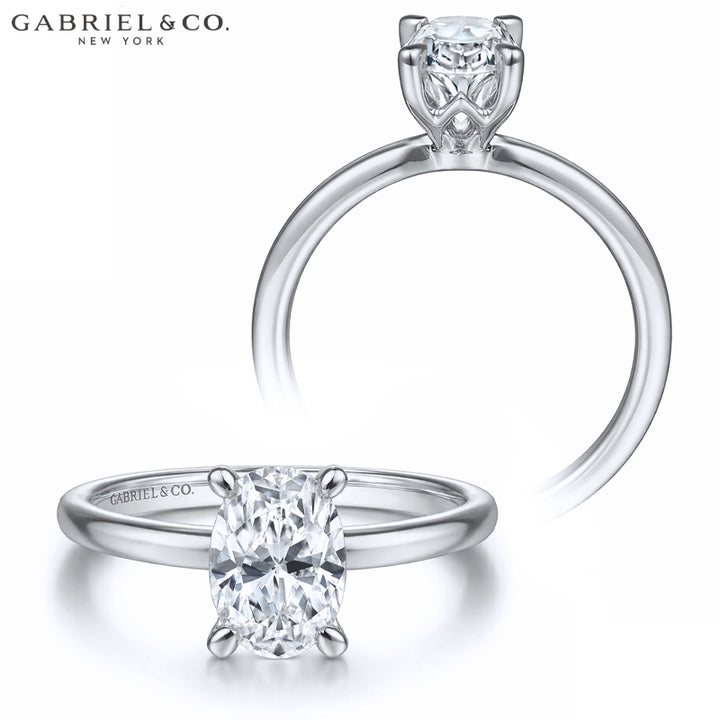 1.00ctr-2.00ctr Oval Cut Lab Grown Diamond Ring Tailor Made