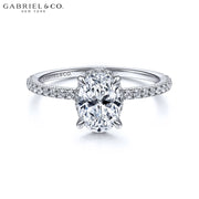 1.30ctw Oval Cut Lab Grown Diamond Ring