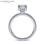 1.30ctw Oval Cut Lab Grown Diamond Ring