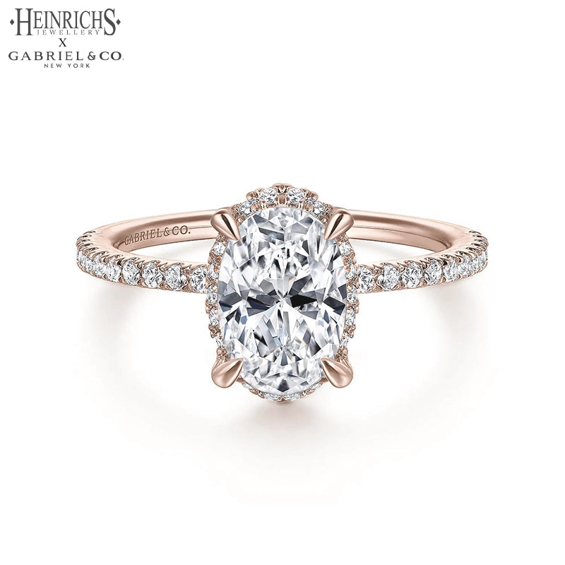 1.00ctr-2.00ctr Oval Cut Lab Grown Diamond Ring Tailor Made