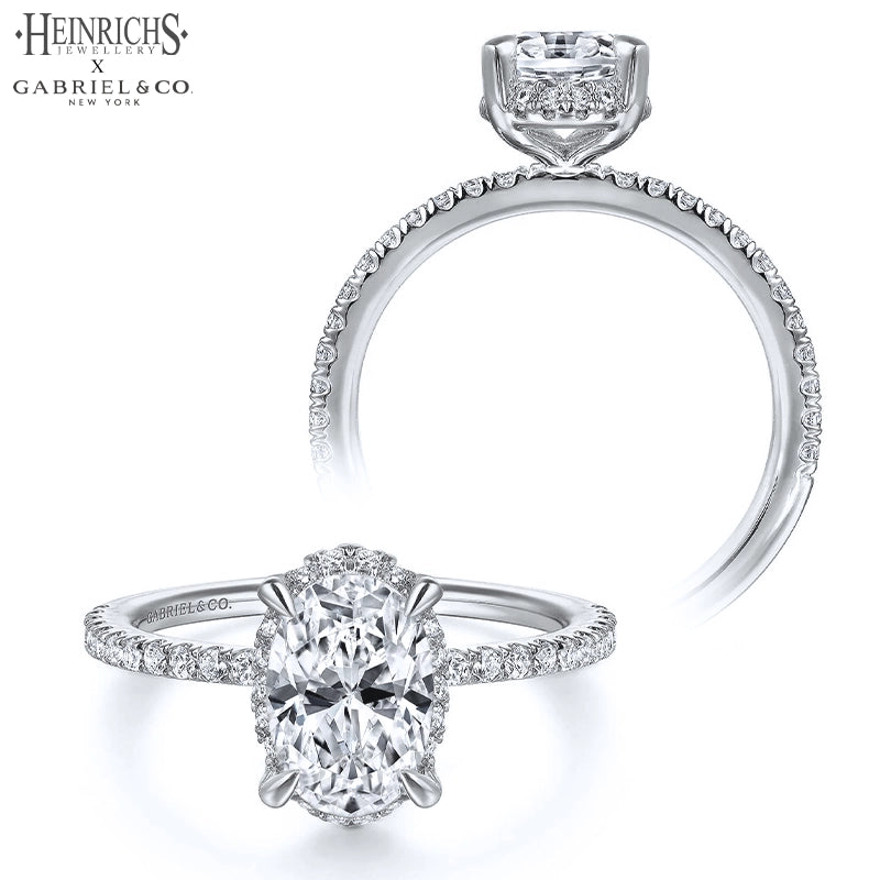 1.00ctr-2.00ctr Oval Cut Lab Grown Diamond Ring Tailor Made