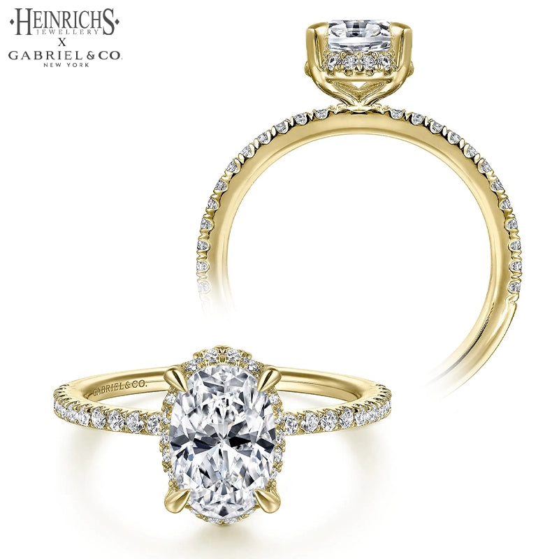 1.00ctr-2.00ctr Oval Cut Lab Grown Diamond Ring Tailor Made