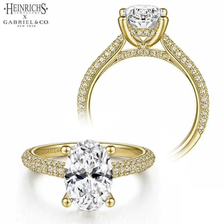 1.25ctr-2.50ctr Oval Cut Lab Grown Diamond Ring Tailor Made