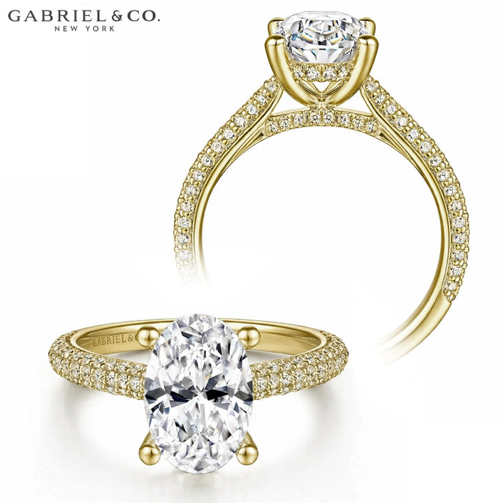 1.00ctr-2.00ctr Oval Cut Natural Diamond Ring Tailor Made