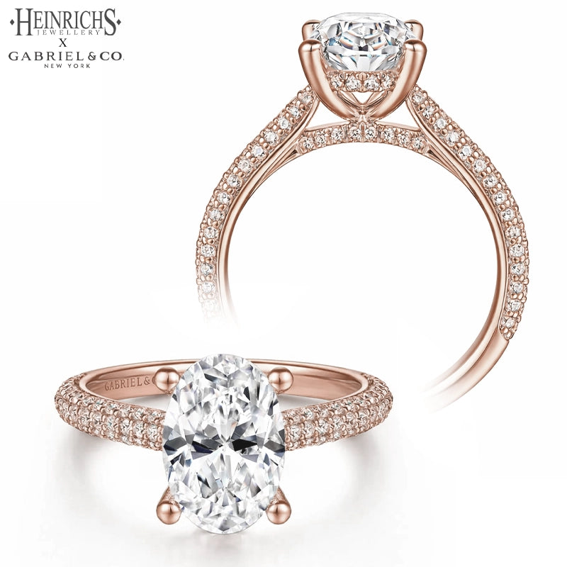 1.25ctr-2.50ctr Oval Cut Lab Grown Diamond Ring