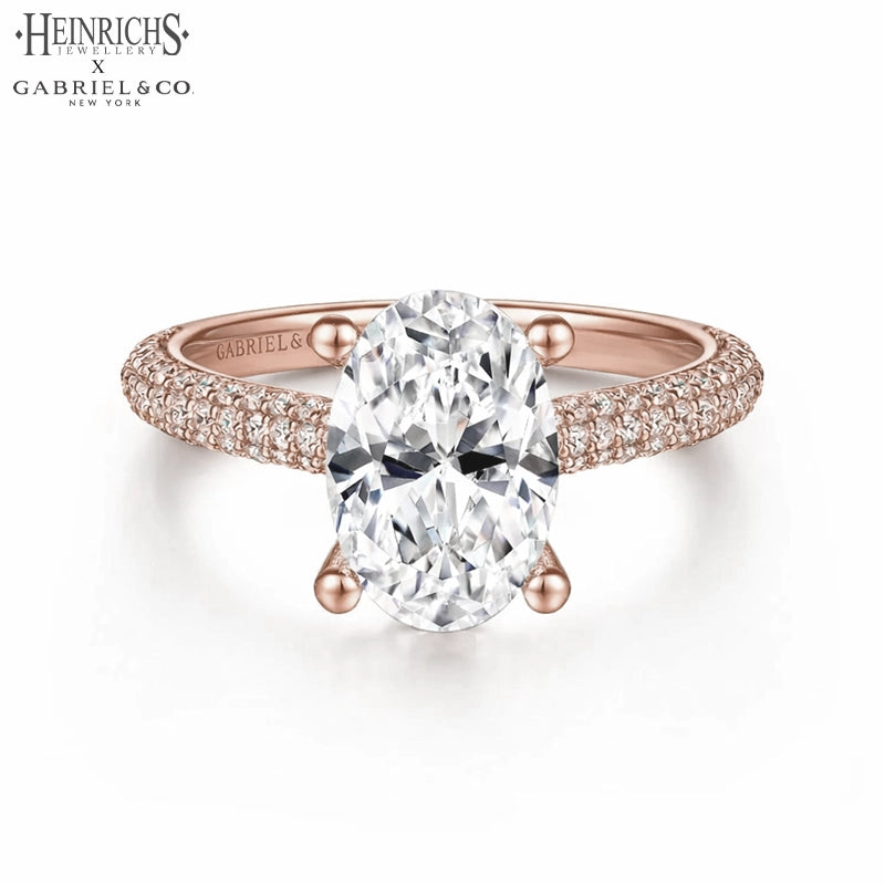 1.25ctr-2.50ctr Oval Cut Lab Grown Diamond Ring