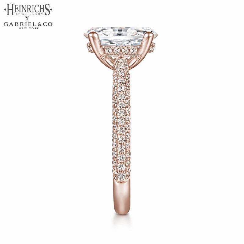1.25ctr-2.50ctr Oval Cut Lab Grown Diamond Ring