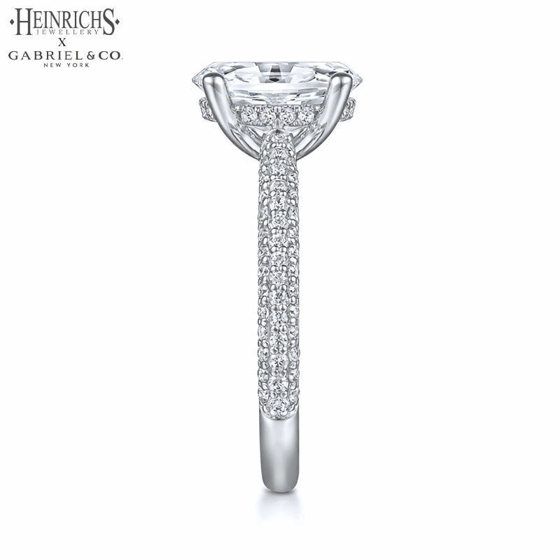 1.25ctr-2.50ctr Oval Cut Lab Grown Diamond Ring