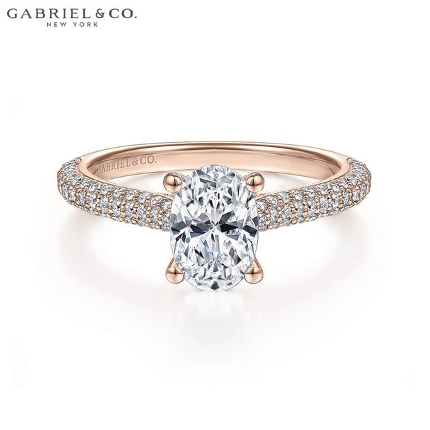 0.75ctr-3.00ctr Oval Cut Lab Grown Diamond Ring