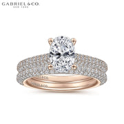0.75ctr-3.00ctr Oval Cut Lab Grown Diamond Ring