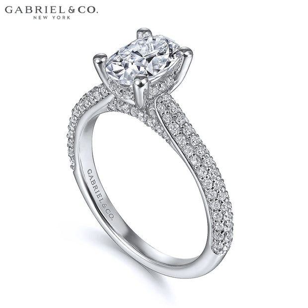 0.75ctr-3.00ctr Oval Cut Lab Grown Diamond Ring