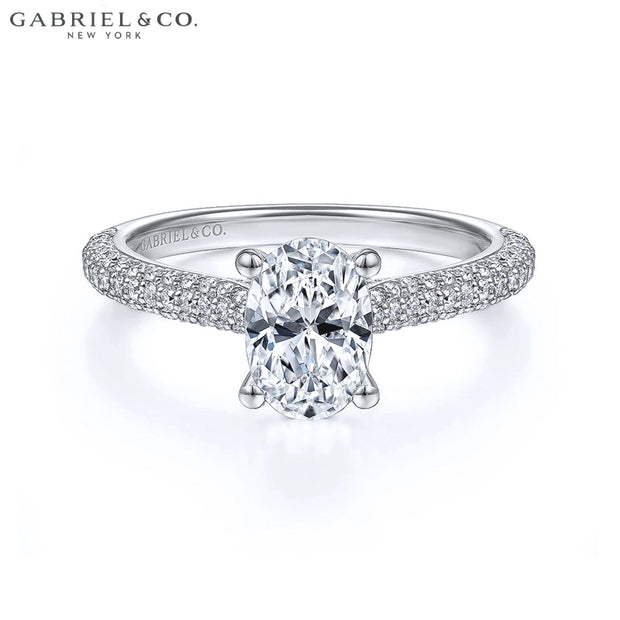 0.75ctr-3.00ctr Oval Cut Lab Grown Diamond Ring