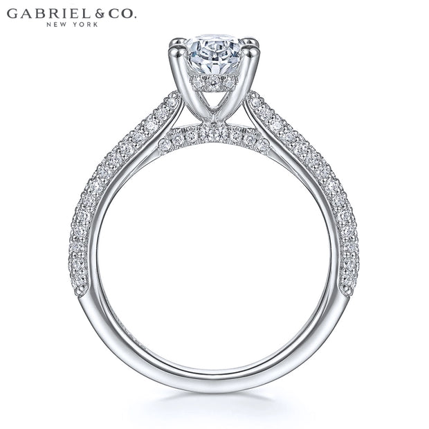 0.75ctr-3.00ctr Oval Cut Lab Grown Diamond Ring