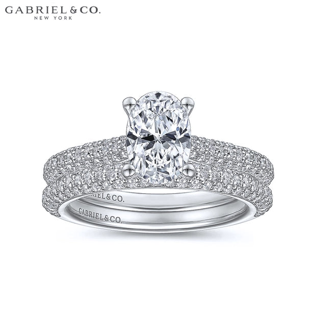 0.75ctr-3.00ctr Oval Cut Lab Grown Diamond Ring