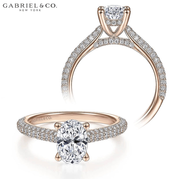 0.75ctr-3.00ctr Oval Cut Lab Grown Diamond Ring