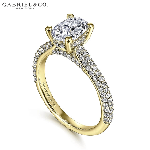 0.75ctr-3.00ctr Oval Cut Lab Grown Diamond Ring