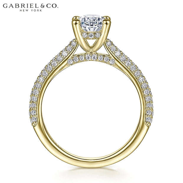 0.75ctr-3.00ctr Oval Cut Lab Grown Diamond Ring