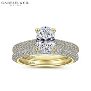0.75ctr-3.00ctr Oval Cut Lab Grown Diamond Ring