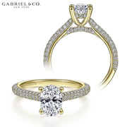 0.75ctr-3.00ctr Oval Cut Lab Grown Diamond Ring