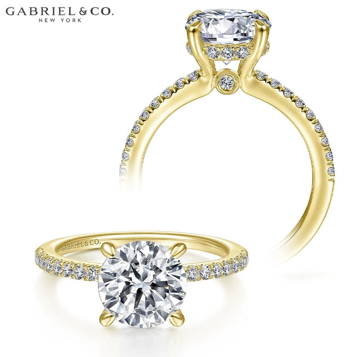 1.00ctr-3.00ctr Round Cut Lab Grown Diamond Ring