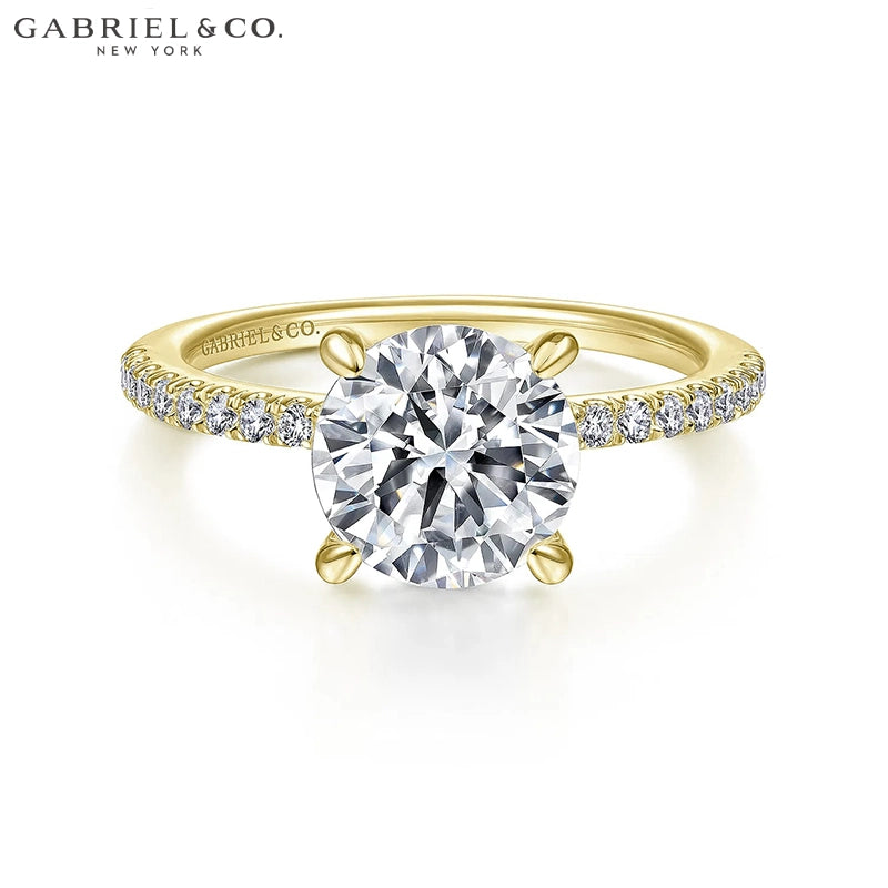 1.00ctr-2.00ctr Round Cut Natural Diamond Ring