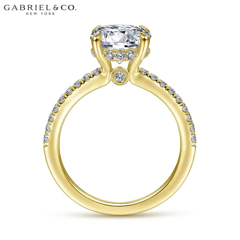 1.00ctr-2.00ctr Round Cut Natural Diamond Ring