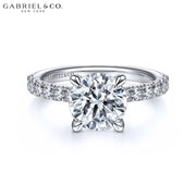1.50ctr-3.00ctr Round Cut Lab Grown Diamond Ring