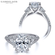 1.50ctr-3.00ctr Oval Cut Lab Grown Diamond Ring