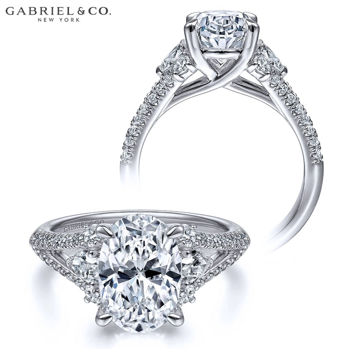 1.50ctr-3.00ctr Oval Cut Lab Grown Diamond Ring